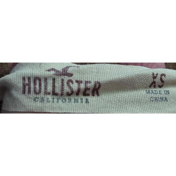 Hollister Faux Suede Cropped Jacket Brown Small | Western Boho Fall Coat - Picture 4 of 4